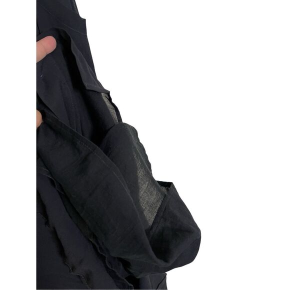 Free People Lou Lou Utility Midi Dress Black Womans Small - Picture 7 of 13